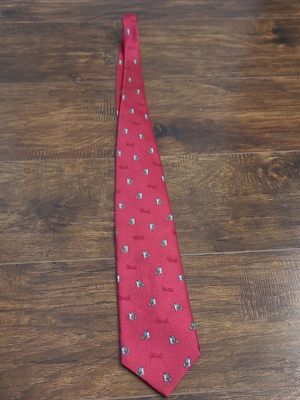 Tango Men's Red Patterned Silk Tie Made In Usa